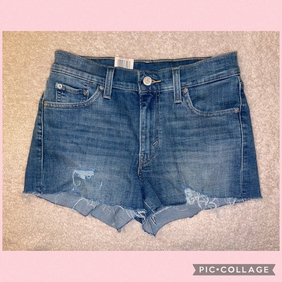 Levi’s High Rise Denim Shorts